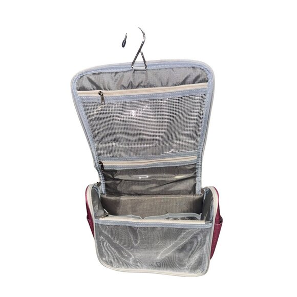 Oimimy Travel Makeup Bag Multiple Pockets & Hanging Hook 10" L x 4" W x 9" H - Picture 7 of 12